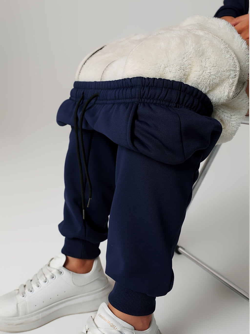 Fleece Joggers Women's Drawstring Sweatpants Elastic Waist – Casual, Home Loungewear