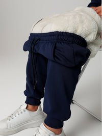 Fleece Joggers Women's Drawstring Sweatpants Elastic Waist – Casual, Home Loungewear