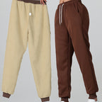 Fleece Joggers Women's Drawstring Sweatpants Elastic Waist – Casual, Home Loungewear