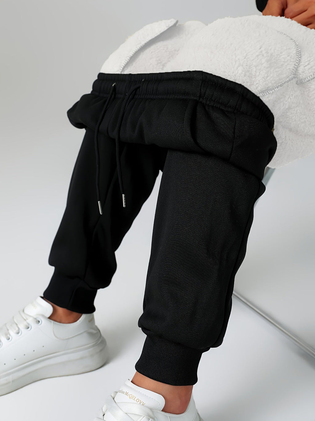 Fleece Joggers Women's Drawstring Sweatpants Elastic Waist – Casual, Home Loungewear
