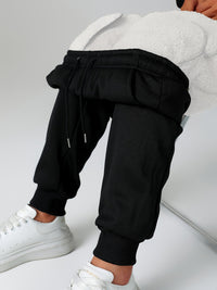 Fleece Joggers Women's Drawstring Sweatpants Elastic Waist – Casual, Home Loungewear