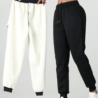 Fleece Joggers Women's Drawstring Sweatpants Elastic Waist – Casual, Home Loungewear