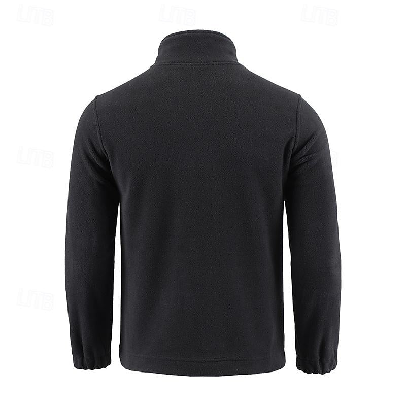 Fleece Jacket Men's Full-Zip Green – Casual, Outdoor