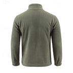 Fleece Jacket Men's Full-Zip Green – Casual, Outdoor