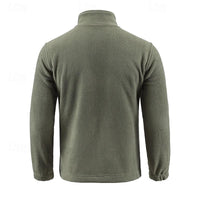 Fleece Jacket Men's Full-Zip Green – Casual, Outdoor