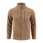 Fleece Jacket Men's Full-Zip Green – Casual, Outdoor
