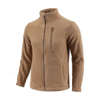 Fleece Jacket Men's Full-Zip Green – Casual, Outdoor