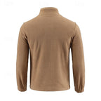 Fleece Jacket Men's Full-Zip Green – Casual, Outdoor
