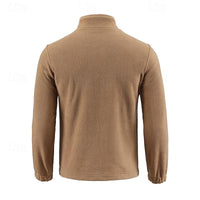 Fleece Jacket Men's Full-Zip Green – Casual, Outdoor