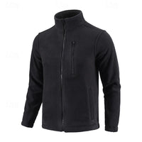 Fleece Jacket Men's Full-Zip Green – Casual, Outdoor