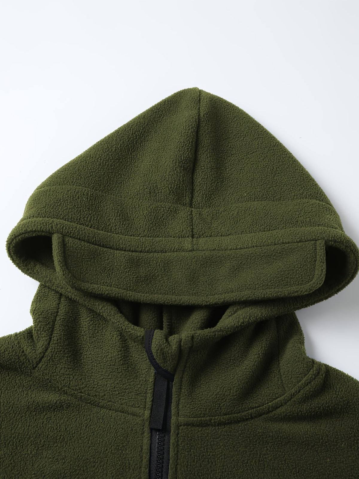 Fleece Tactical Jacket Men's Gray Hooded Full-Zip – Outdoor, Casual