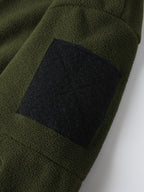 Fleece Tactical Jacket Men's Gray Hooded Full-Zip – Outdoor, Casual