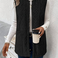 Fleece Vest Women's Sleeveless with Pockets – Casual, Layering