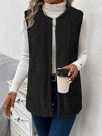 Fleece Vest Women's Sleeveless with Pockets – Casual, Layering