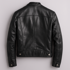 Moto Jacket Men's Zip-Up Biker Coat – Office, Gift