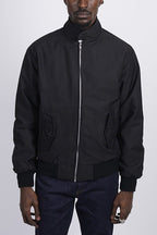 Harrington Jacket Men's Navy with Tartan Lining – Casual, Office