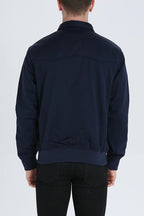 Harrington Jacket Men's Navy with Tartan Lining – Casual, Office