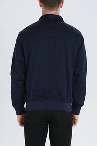 Harrington Jacket Men's Navy with Tartan Lining – Casual, Office