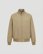 Harrington Jacket Men's Olive Green Full-Zip – Casual, Office