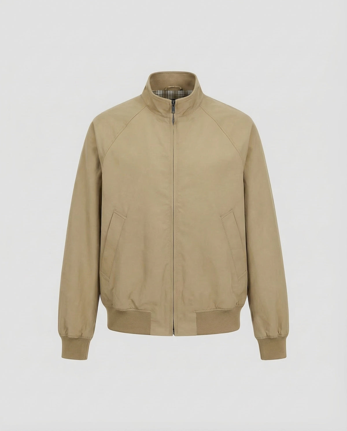 Harrington Jacket Men's Olive Green Full-Zip – Casual, Office
