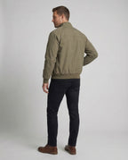 Harrington Jacket Men's Olive Green Full-Zip – Casual, Office