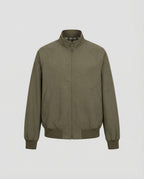 Harrington Jacket Men's Olive Green Full-Zip – Casual, Office