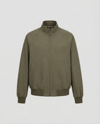 Harrington Jacket Men's Olive Green Full-Zip – Casual, Office