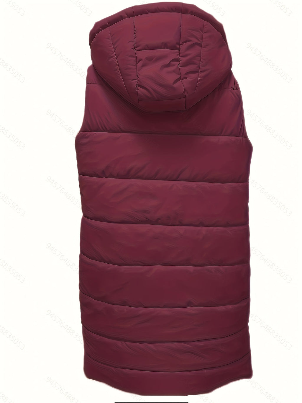 Hooded Padded Vest Women's Longline Sleeveless Puffer – Casual Winter Layering, Outdoor Wear