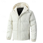 Hooded Puffer Jacket Men's Insulated Winter Coat – Casual, Outdoor