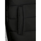 Hooded Puffer Jacket Men's Black Quilted Zip-Up Coat – Casual, Winter Outerwear