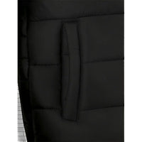 Hooded Puffer Jacket Men's Black Quilted Zip-Up Coat – Casual, Winter Outerwear