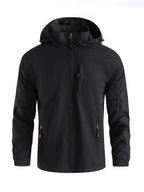 Hooded Shell Jacket Men's Lightweight – Hiking, Casual Outdoor