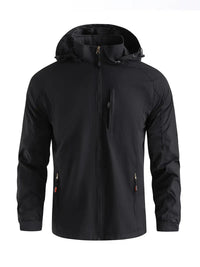 Hooded Shell Jacket Men's Lightweight – Hiking, Casual Outdoor