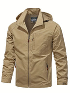 Hooded Shell Jacket Men's Lightweight – Hiking, Casual Outdoor