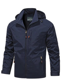 Hooded Shell Jacket Men's Lightweight – Hiking, Casual Outdoor