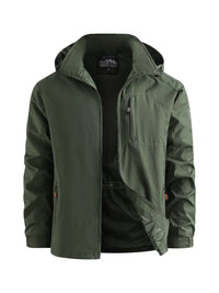 Hooded Shell Jacket Men's Lightweight – Hiking, Casual Outdoor