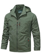 Hooded Shell Jacket Men's Lightweight – Hiking, Casual Outdoor