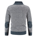 Knit Cardigan Sweater Men's Zip-Up Jacket with Chest Pocket – Casual, Office