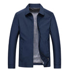 Men's Lightweight Zip Jacket Black Plaid-Lined – Casual, Office