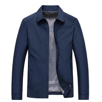 Men's Lightweight Zip Jacket Black Plaid-Lined – Casual, Office