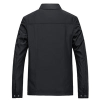 Men's Lightweight Zip Jacket Black Plaid-Lined – Casual, Office