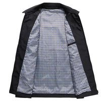 Men's Lightweight Zip Jacket Black Plaid-Lined – Casual, Office
