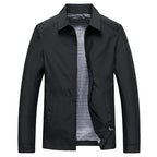 Men's Lightweight Zip Jacket Black Plaid-Lined – Casual, Office
