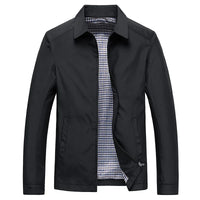 Men's Lightweight Zip Jacket Black Plaid-Lined – Casual, Office