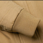 Men's Cotton Field Jacket Khaki Zip-Up Bomber – Casual, Office Wear