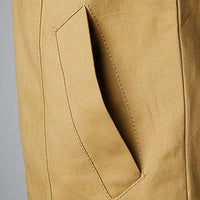 Men's Cotton Field Jacket Khaki Zip-Up Bomber – Casual, Office Wear