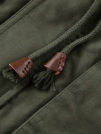 Men's Hooded Fleece-Lined Jacket Multi-Pocket – Casual, Winter Outdoor
