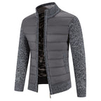 Men's Knitted Cardigan Jacket Zip-Front Fleece Lined – Casual, Office