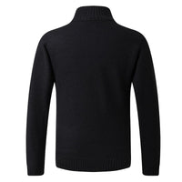 Men's Knitted Cardigan Jacket Zip-Front Fleece Lined – Casual, Office