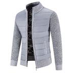 Men's Knitted Cardigan Jacket Zip-Front Fleece Lined – Casual, Office